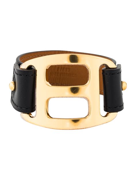 hermes leather cuff with studs|authentic Hermes cuffs.